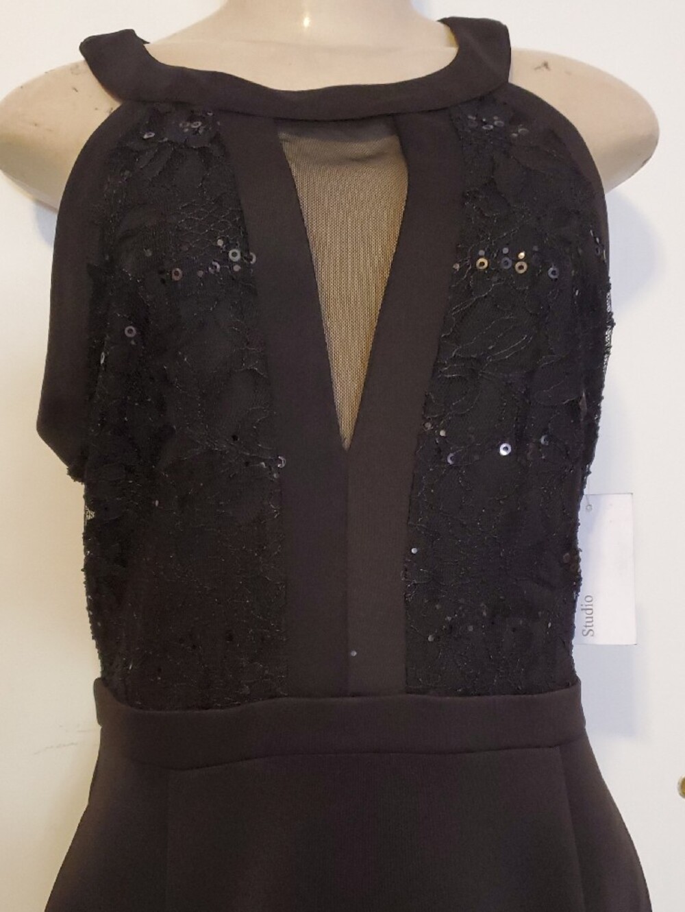 Enfocus Studio Black Sequin Sheath Midi Dress - Picture 2 of 12